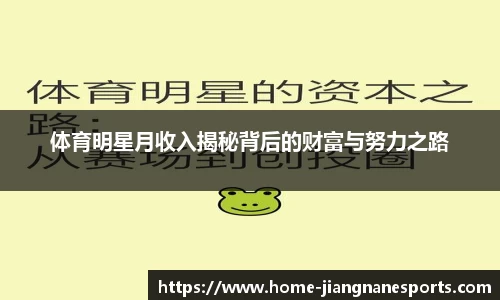体育明星月收入揭秘背后的财富与努力之路